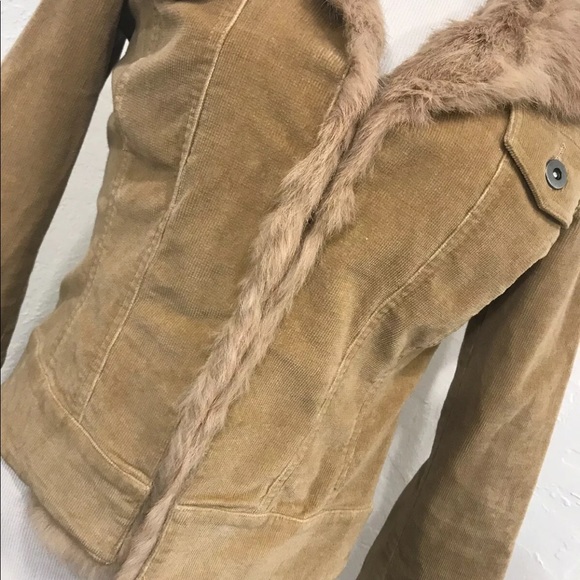 SHERI BODELL genuine rabbit fur XS brown coat - Picture 5 of 8